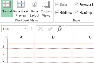 Hướng dẫn ẩn, hiện và tô màu đường lưới trong Excel