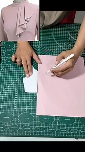 Tutorial hiasan dada #sewing #moda #modiste #fashiondesign #design #pattern #tutorial #DIY #dressmaker #patternmaker #stiching #clothing | Harmianti