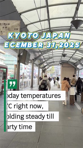 Kyoto Japan Weather Update for December 31st