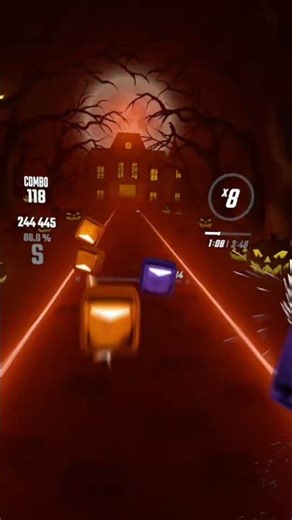 SPOOKY SCARY SKELETONS IS IN BEAT SABER?! #beatsaber #vr #shorts