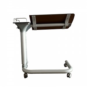 [Hot Item] Height Adjustable Tilt Top Overbed Table for Medical Use