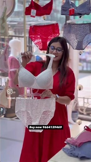 Netted Padded Bra Panty Set | D Cup Perfect Fit |Stylish & Comfortable Lingerie Set