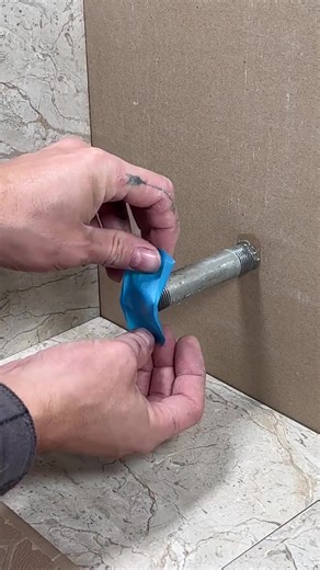 Clean tile cuts around pipes #goviralvideo #fyp #viral_video | Tile Work