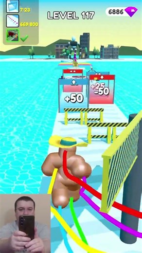 Tall Man Run❗Level 117❗#shorts #games #tallmanrun