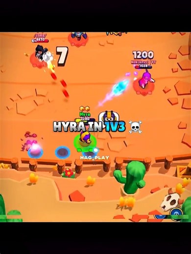 HYRA IN 1V3 ☠️🙏 #brawlstars #supercell #brawl #fyp