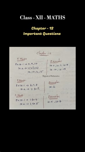 TN 12th Maths important questions 💥 Chapter 12 #tn12thmaths #trending