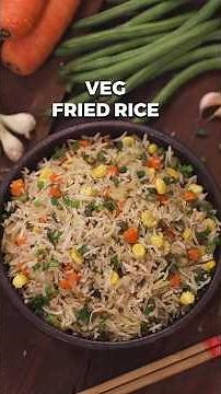 Best VEG FRIED RICE Recipe Ever! Indo Chinese Street Food