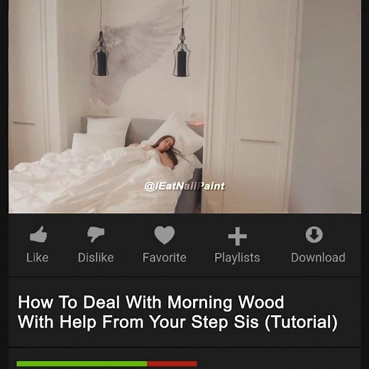 how to deal with morning wood with help of step sis