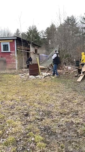 Barn demo #barn #demo #renovation #homestead #homesteadmama
