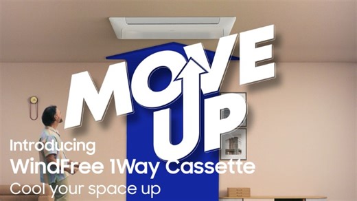 98K views · 177 reactions | 『Move UP! Cool your space UP!』 Have you ever felt uncomfortable decorating your home because the air conditioner takes up space? Have you ever felt aesthetically dissatisfied when you look at the space? Then, Use the space as you wish with the Samsung WindFree 1 Way Cassette! Learn more: smsng.co/bespoke-home #BespokeAI #SamsungBespoke #Samsung | Samsung Global | Facebook