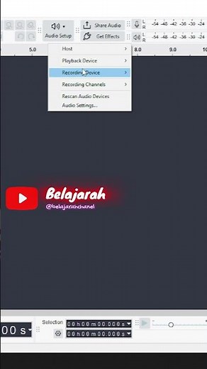 Begini Cara Setting Audacity Bila Kamu Pakai Mic #tutorial #shorts #audioedit