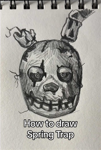 How to Draw Spring Trap from Five Nights at Freddy's