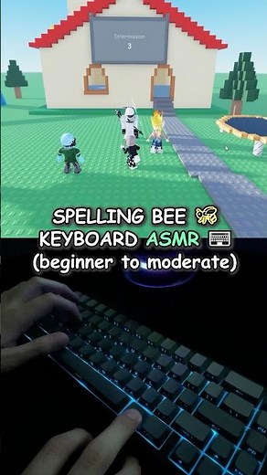 ROBLOX SPELLING BEE 🐝 HANDCAM KEYBOARD ASMR! (BEGINNER to MODERATE)