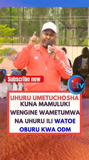 Junet attacks Uhuru Kenyatta: Kuna mamuluki wengin wametumwa na uhuru ili watoe oburu kwa odm