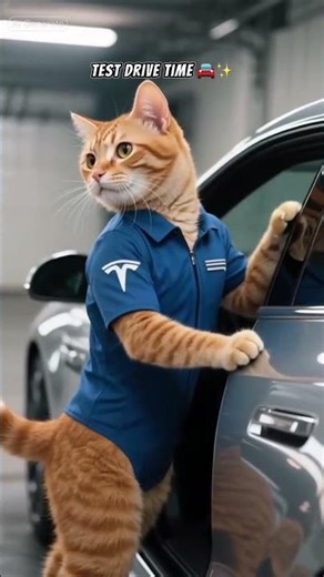 The Cat Who Test Drove a Tesla 😹⚡ | Funny Animated Short