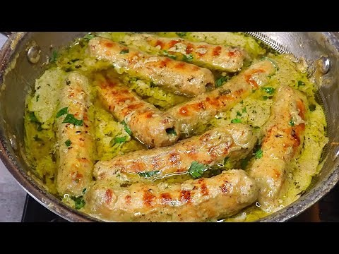 Afghani Malai Seekh Kebab Recipe | Chicken Malai Seekh Kabab With White Gravy
