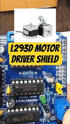 Control 4 Motors with Arduino! #arduino #robotics #electronics #shorts #youtubeshorts