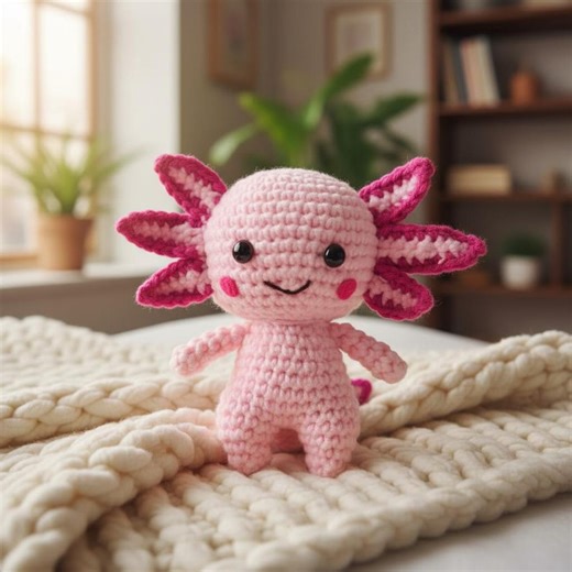 Amigurumi Axolotl Crochet Pattern | Kawaii Plush Toy (PDF Download - Etsy