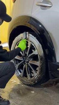 Satisfying Wheel & Tire Washing Routine! - Mazda CX-3
