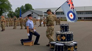 Fighter jets appear on Horseguards Parade ahead of a mass flypast next week to celebrate the RAF's 100th birthday. | Simon Harris
