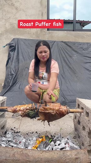7.2K views · 131 reactions | Cooking Roast Puffer fish Delicious and Yummy | exotic food #roast #yummy #fish #roastfish #cook #cooking #deliciousfood #food #exotic #exoticfood #lakasloob #proud #motivation #inspiring #tiwala #tiwalasasarili #sipag #sipagan | Pinoy Vlog in New Zealand | Facebook