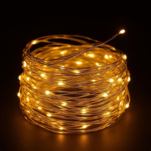 Battery Operated LED Fairy Lights: Copper Wire String Lights for Party Decor - Etsy