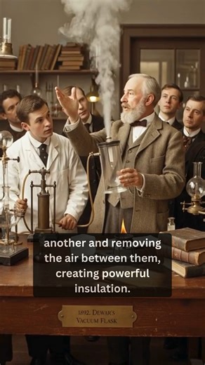 In 1892 a vacuum bottle changed how the world controlled temperature. In 1892, Scottish chemist James Dewar was struggling to keep extremely cold liquid gases stable for scientific experiments. Normal containers allowed heat to leak in almost immediately. Dewar solved the problem by placing one glass bottle inside another and removing the air between them to create a vacuum. He then coated the inner surfaces with reflective silver, preventing heat transfer. The result was a container that could 