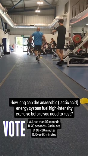 1.4K views | How long can the anaerobic (lactic acid) energy system...