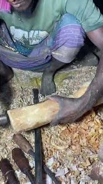 Complete process of making a wooden vase.#shorts