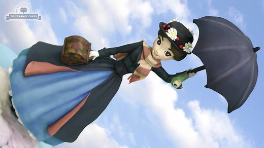 Here is my Mary Poppins doll cake tutorial 😊 Who has seen the new film? #marypoppins #cake #aspoonfulofsugar | Zoe's Fancy Cakes