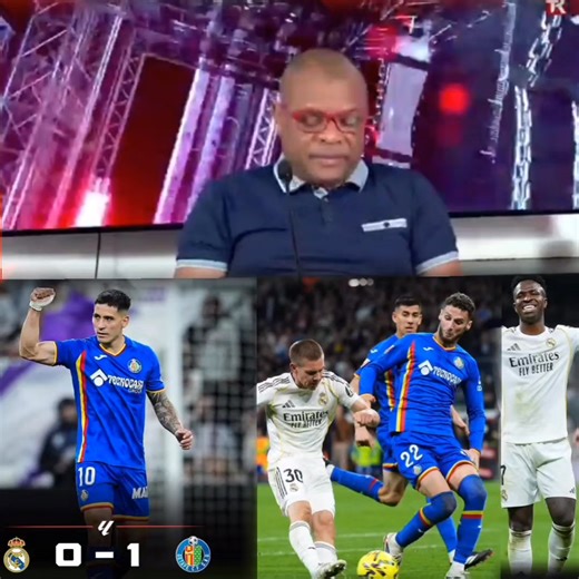 Real Madrid C.F. 🤍🔥 tonbe fo lakay li Devan Ekip Getafe ya 1-0 Ekip real sa te mwayen pat gen fon dejé defet sa pemet Ekip baca pran avans lan nn championa 🎙️ Roudy Sanon 🎥 Team Roudy Officiel Radio Télé Univers internacional | Radio Télé Univers internacional