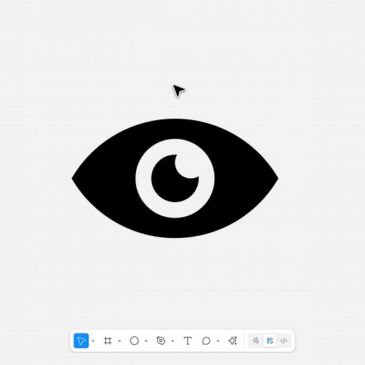 Miggi from Figgi on Instagram: "Another shape builder in @figma design example, in the blink of an eye 👁️. • "M" enters shape builder mode • "Option / Alt" held + click to removes areas • "Shift + X" swaps fill and stroke"