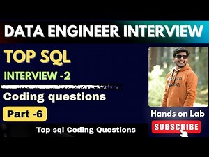 6 .🔥 Top SQL Interview Questions & Answers for Data Engineers