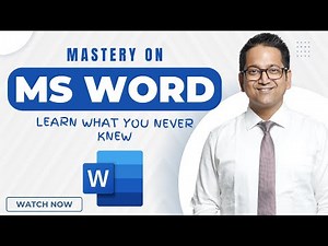 Mastery on MS Word with CA Raj K Agrawal | Learn what you never Knew