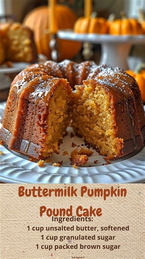 Buttermilk Pumpkin Pound Cake | Cakecrafted Recipes