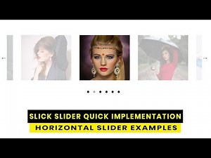 How To use Slick Slider | Quick Implementation | Slick Horizontal slider Examples