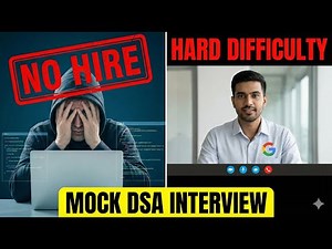 Mock DSA Interview WIth FAANG SWE - Hard Difficulty - No Hire