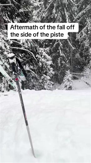 In fairness visibility was low 🕶️ #skiing #fall #offpiste
