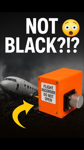 Why the Airplane Black Box Is Actually Orange | #shorts #airplane #knowledge