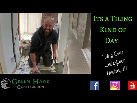 How to tile over Electric under floor heating #tiling