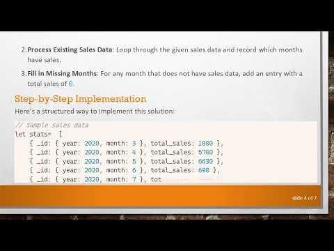 How to Add 0 for Months with No Sales in JavaScript