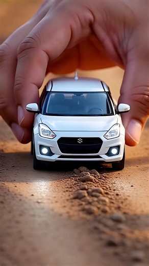 Mini White Swift on Kacchi Road 😱 | Ultra-Realistic Toy Car #swift #car