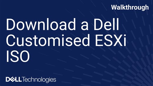 Descargar una ISO de ESXi personalizada por Dell
