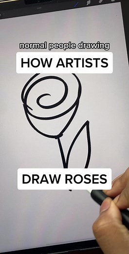Learn how to draw roses digitally | Step-by-step tutorial