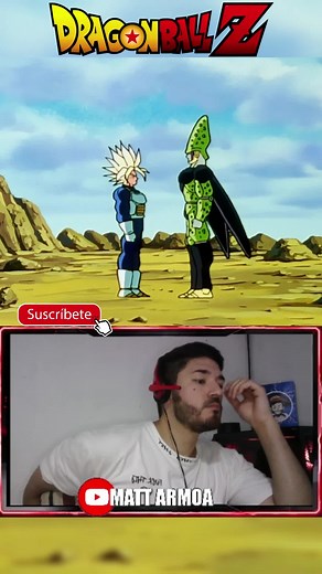 TRUNKS SSJ LE HACE UN COMBO A CELL #dbz #dragonballz #anime #goku #vegeta #gohan