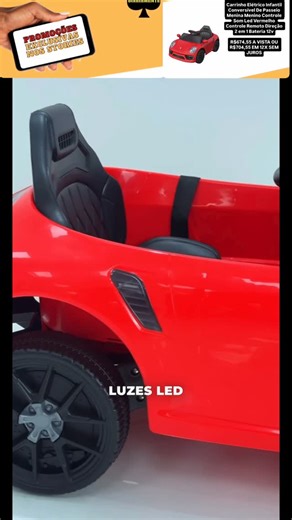Promoções Diariamente on Instagram: "Todas as promoções no stories Carrinho Elétrico Infantil Conversível De Passeio Menina Menino Controle Som Led Vermelho Controle Remoto Direção 2 em 1 Bateria 12v R$674,55 A VISTA OU R$704,55 EM 12X SEM JUROS 🔗 Link do produto nos stories 🗓 Oferta válida para o dia de hoje (15/12/2025), a qualquer momento pode sair do ar. ⚠️ Divulgamos neste Instagram apenas sites conhecidos e 100% seguros e confiáveis."
