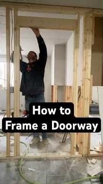 Framing a door- #diy #framing #howto #doors
