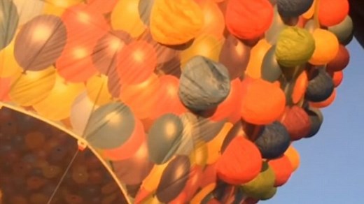 Up, up and away! Real-life 'Up' balloon is incredible