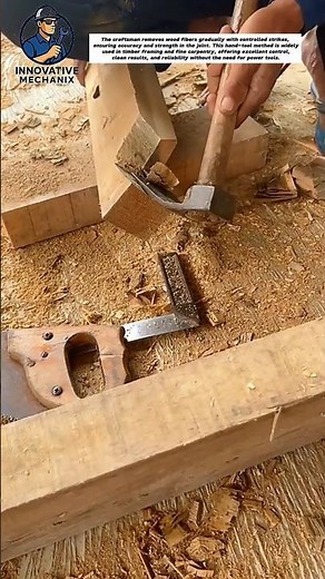 Traditional Wood Chiseling | Precision Mortise Cutting by Hand