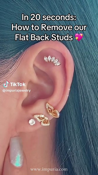 How to Remove Flat Back Studs from Ear Piercings